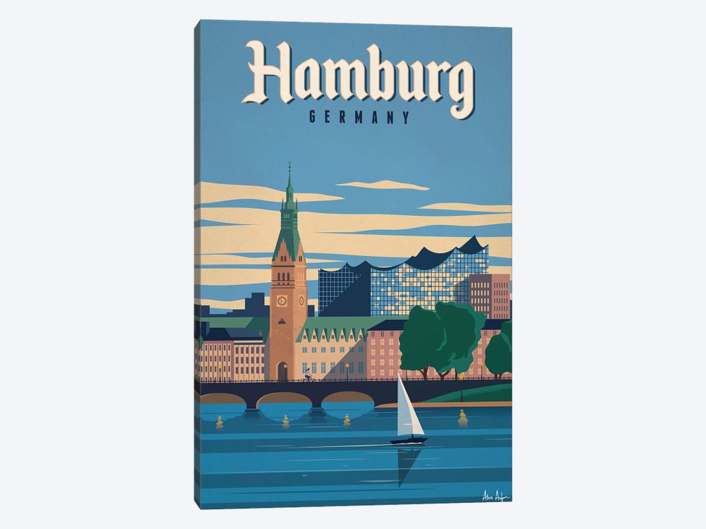 Hamburg by IdeaStorm Studios 1-piece Art Print
