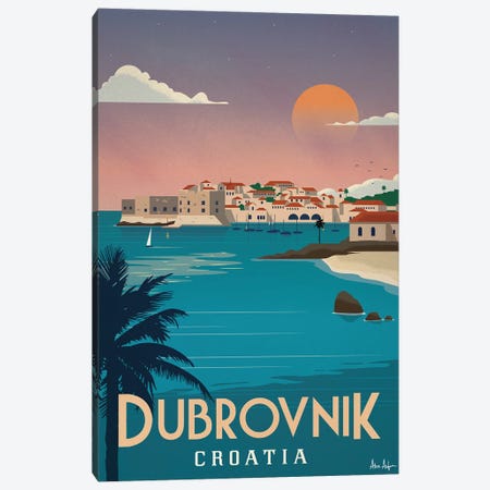 Dubrovnik Canvas Print #IDS121} by IdeaStorm Studios Canvas Print