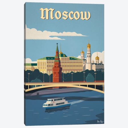 Moscow River Canvas Print #IDS125} by IdeaStorm Studios Canvas Artwork