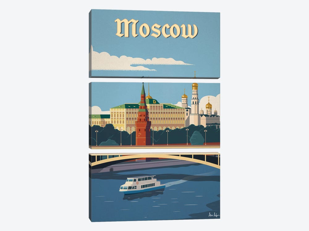 Moscow River by IdeaStorm Studios 3-piece Canvas Artwork