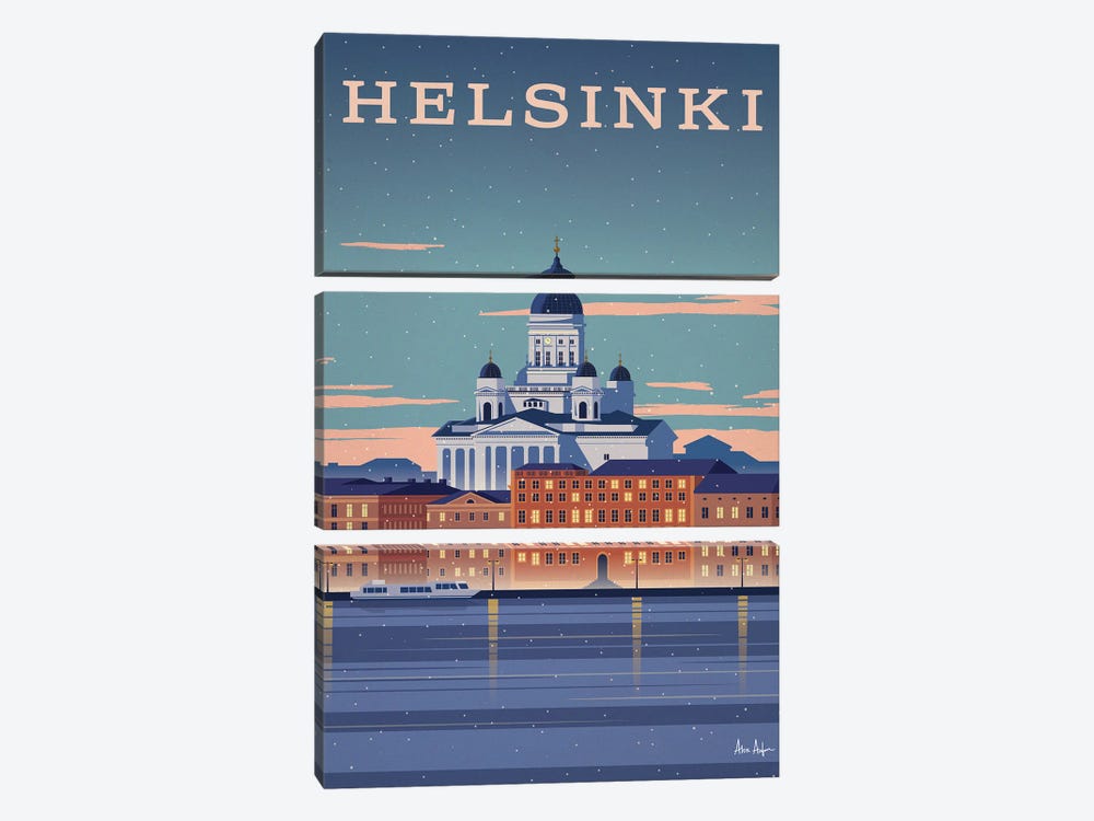 Helsinki by IdeaStorm Studios 3-piece Canvas Print