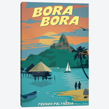 Bora Bora Canvas Print #IDS129} by IdeaStorm Studios Canvas Art Print
