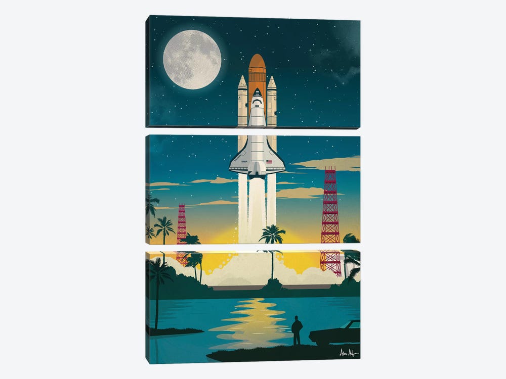 Discovery Launch by IdeaStorm Studios 3-piece Canvas Print