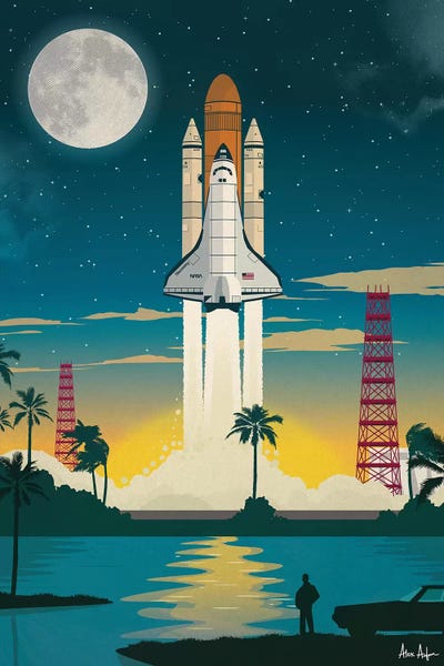 Kids Astronomy & Space Art: Discovery Launch by IdeaStorm Studios