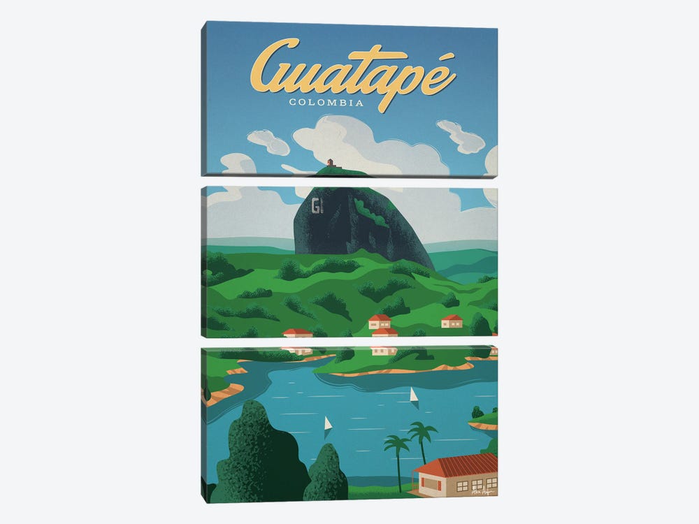 Guatape by IdeaStorm Studios 3-piece Canvas Print