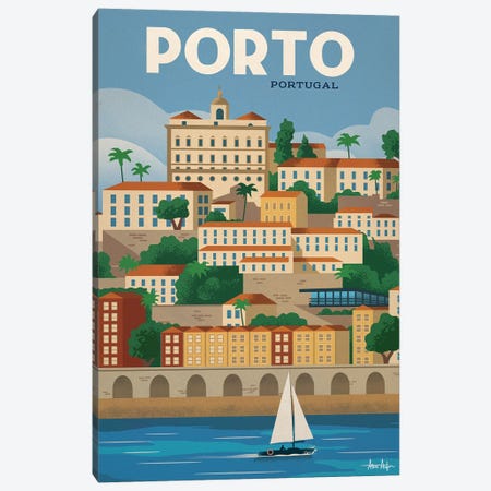 Porto Poster Canvas Print #IDS134} by IdeaStorm Studios Canvas Art Print