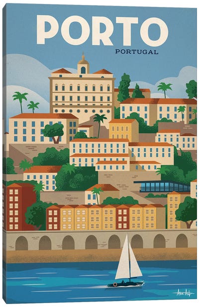 Porto Poster Canvas Art Print - Porto
