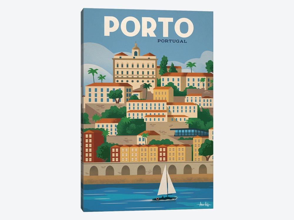 Porto Poster by IdeaStorm Studios 1-piece Canvas Art