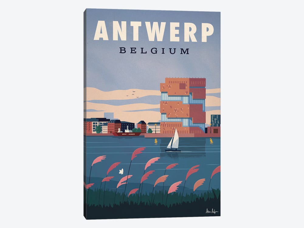 Antwerp Poster by IdeaStorm Studios 1-piece Canvas Art Print