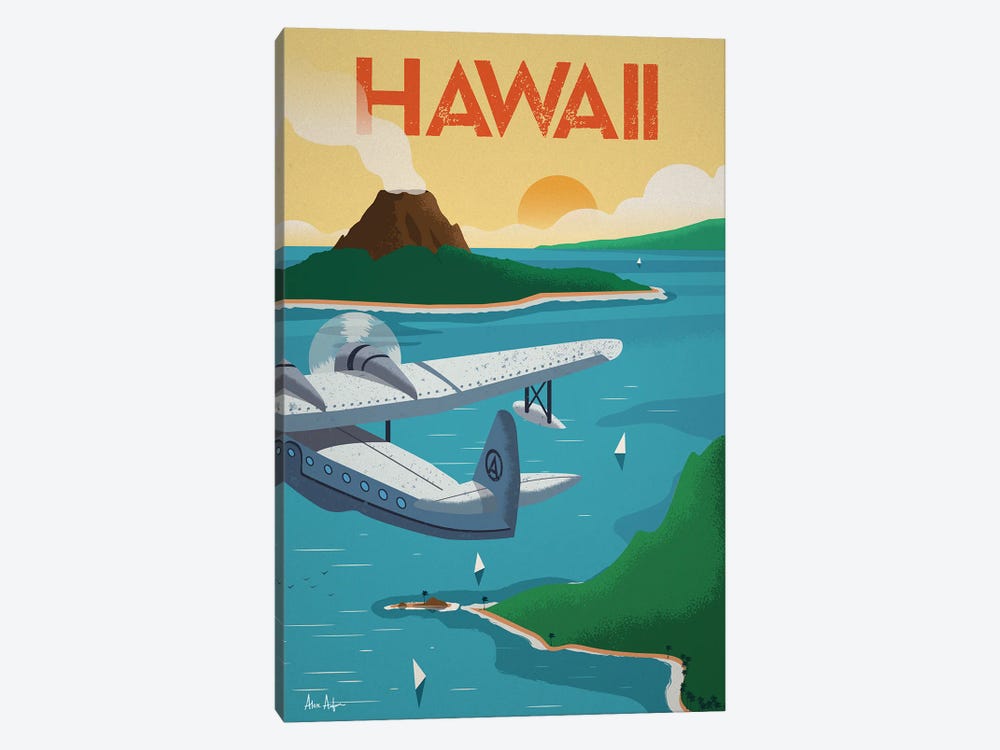 Hawaii Poster by IdeaStorm Studios 1-piece Canvas Artwork