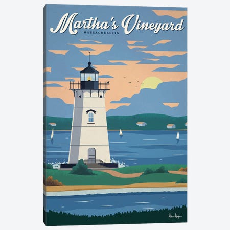 Martha's Vineyard Canvas Print #IDS146} by IdeaStorm Studios Canvas Artwork