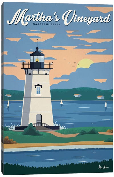 Martha's Vineyard Canvas Art Print - Massachusetts Art