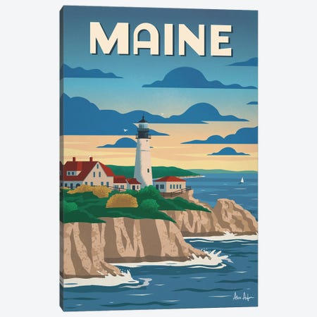 Maine Canvas Print #IDS147} by IdeaStorm Studios Canvas Art
