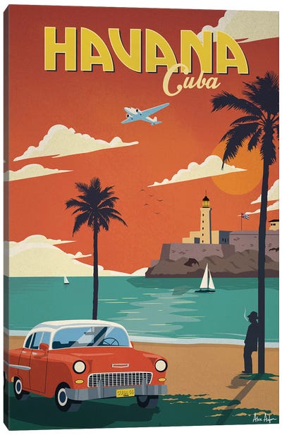 Havana Canvas Art Print - Caribbean Art