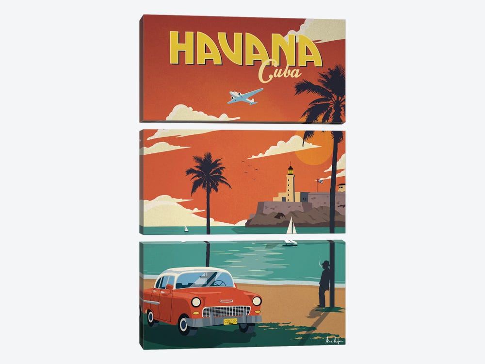 Havana by IdeaStorm Studios 3-piece Canvas Print