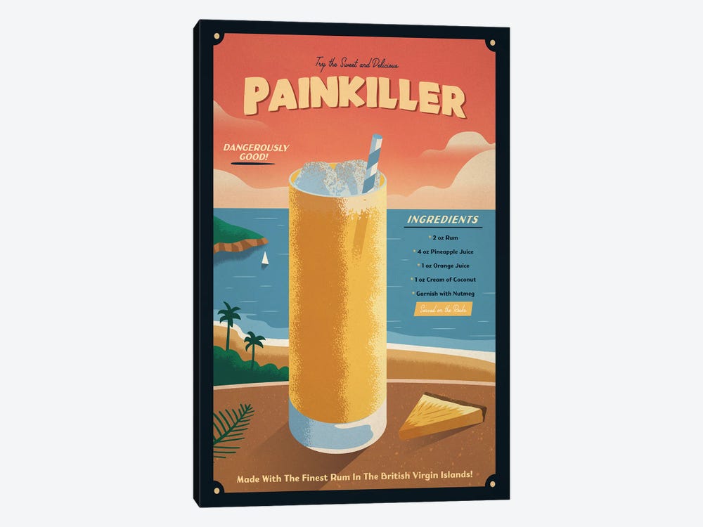 Painkiller Cocktail by IdeaStorm Studios 1-piece Canvas Print