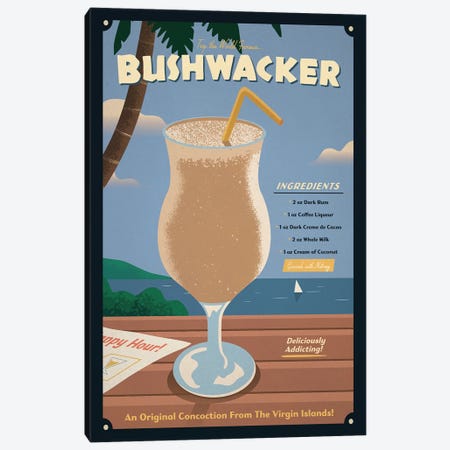 Bushwacker Cocktail Canvas Print #IDS154} by IdeaStorm Studios Canvas Art Print