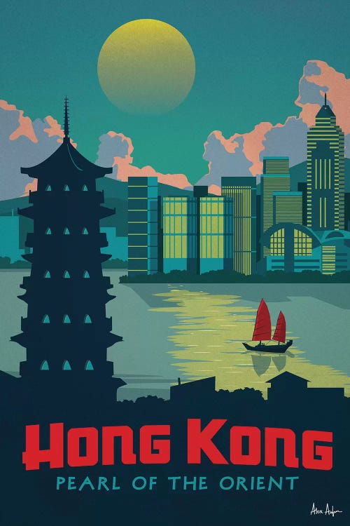 Hong Kong by IdeaStorm Studios wall art