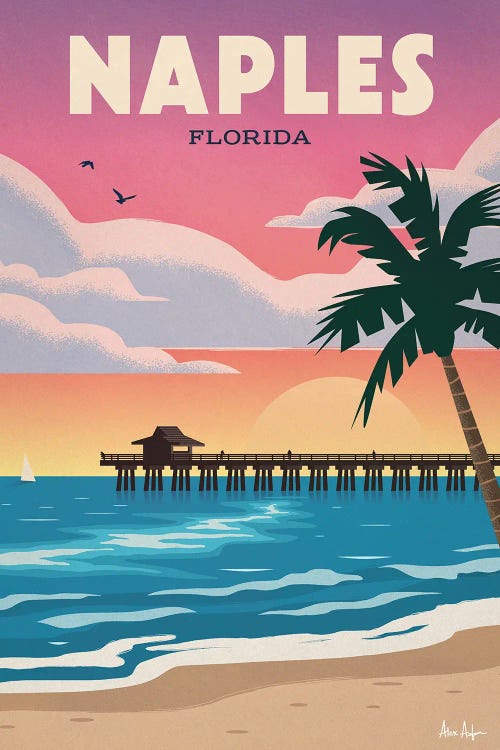 Naples Beach by IdeaStorm Studios wall art