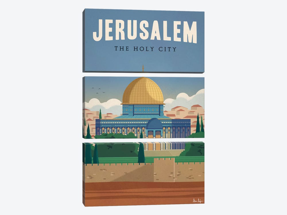 Jerusalem by IdeaStorm Studios 3-piece Canvas Artwork
