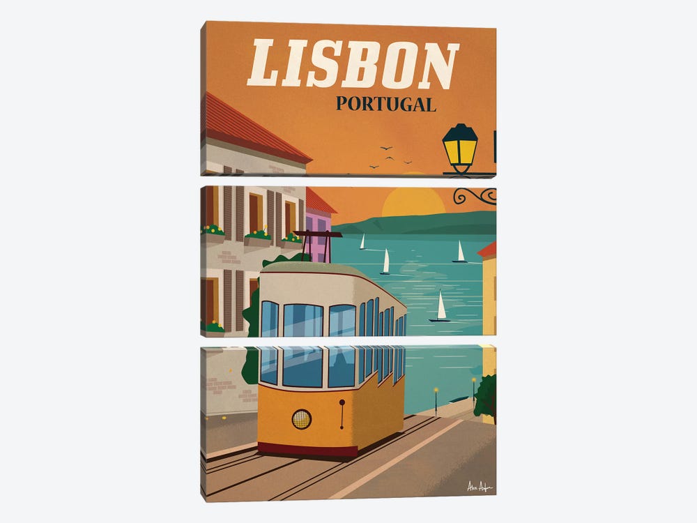Lisbon by IdeaStorm Studios 3-piece Canvas Art Print