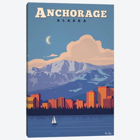 Anchorage Canvas Print #IDS1} by IdeaStorm Studios Art Print