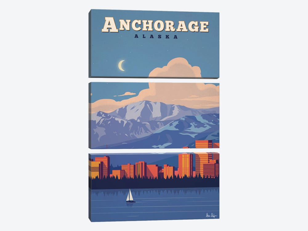 Anchorage by IdeaStorm Studios 3-piece Canvas Print