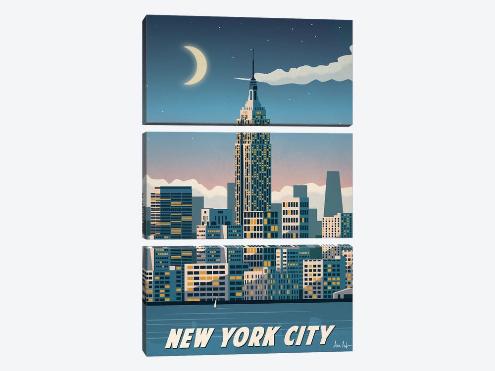 New York City  by IdeaStorm Studios 3-piece Art Print