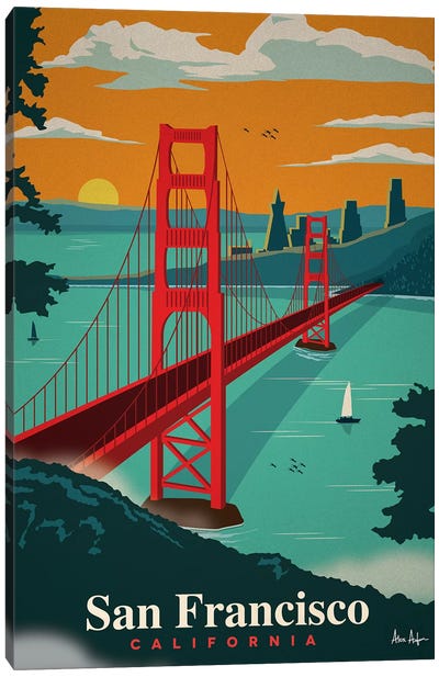 San Francisco Canvas Art Print - Scenic & Nature Typography