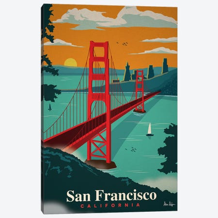 San Francisco Canvas Print #IDS27} by IdeaStorm Studios Art Print