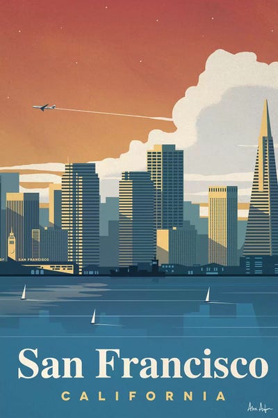 San Francisco Skyline by IdeaStorm Studios art print