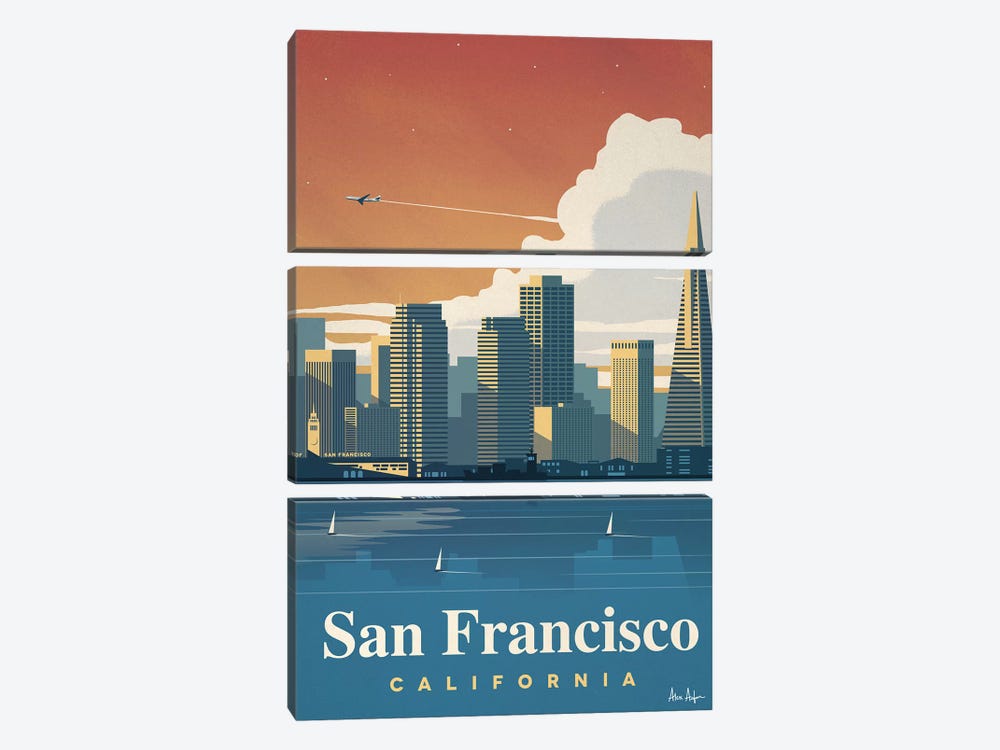 San Francisco Skyline by IdeaStorm Studios 3-piece Canvas Wall Art