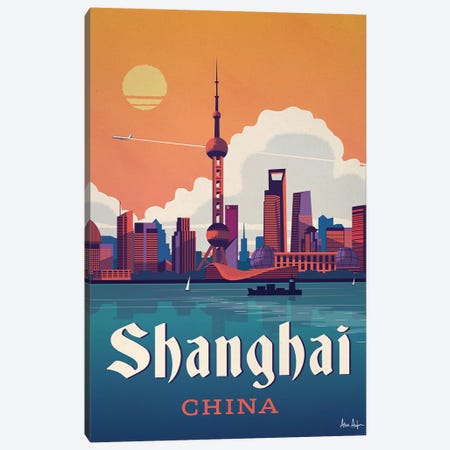 Shanghai Canvas Print #IDS29} by IdeaStorm Studios Canvas Artwork
