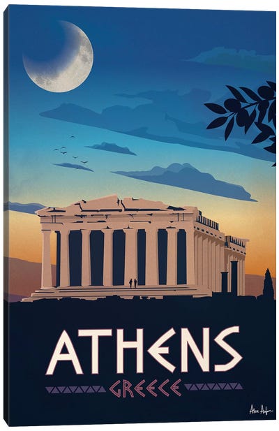 Athens Canvas Art Print - Travel Posters