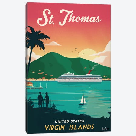 St. Thomas Canvas Print #IDS30} by IdeaStorm Studios Art Print