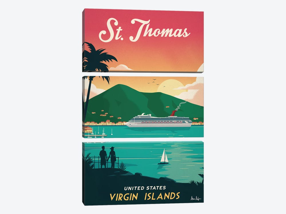St. Thomas by IdeaStorm Studios 3-piece Canvas Art Print