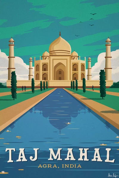 Taj Mahal by IdeaStorm Studios framed canvas print