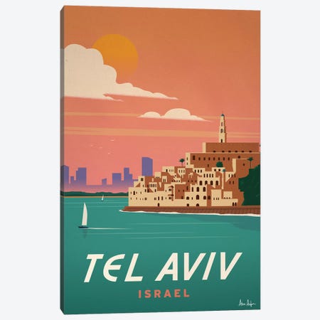 Tel Aviv Canvas Print #IDS33} by IdeaStorm Studios Canvas Art Print
