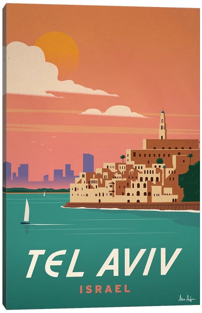 Tel Aviv Canvas Art Print - Israel