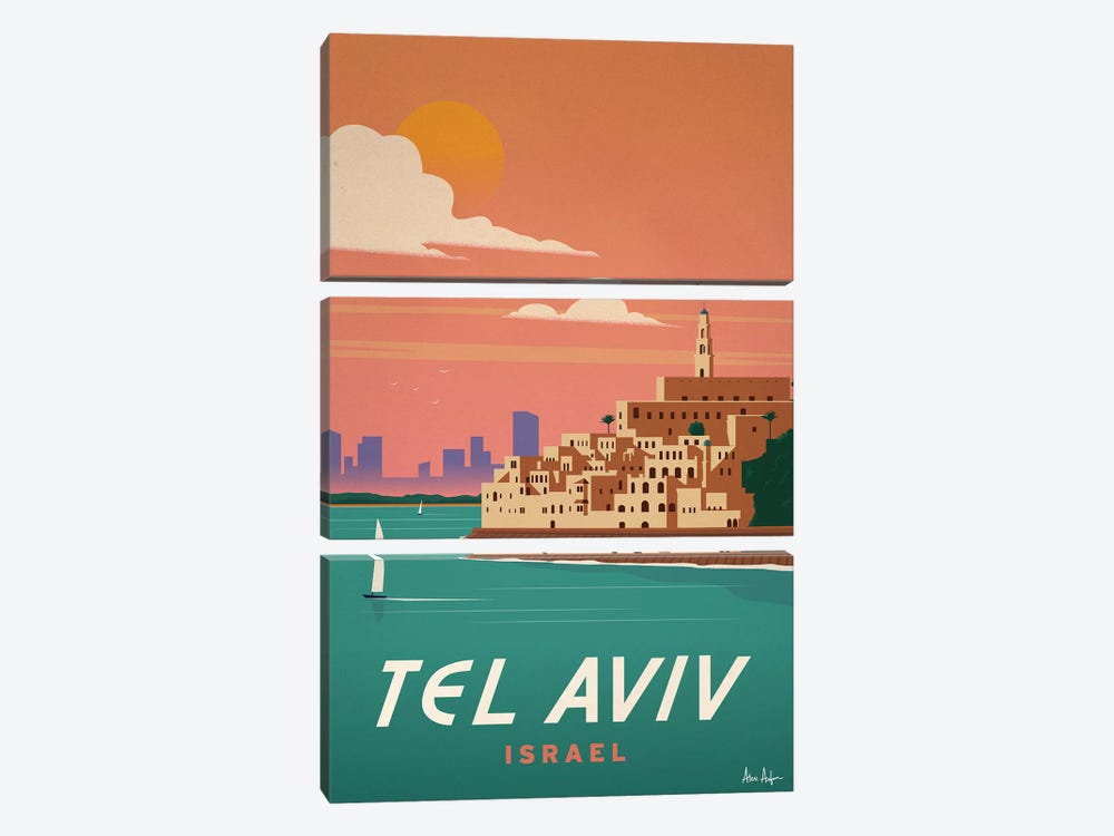 Tel Aviv by IdeaStorm Studios 3-piece Canvas Wall Art