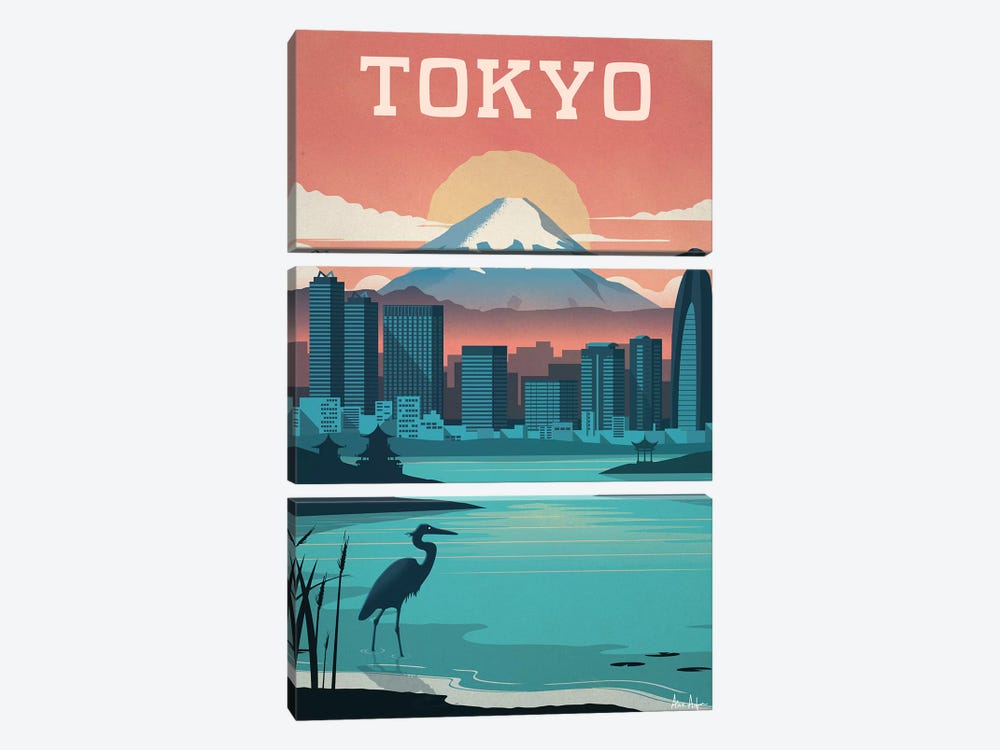 Tokyo by IdeaStorm Studios 3-piece Canvas Print