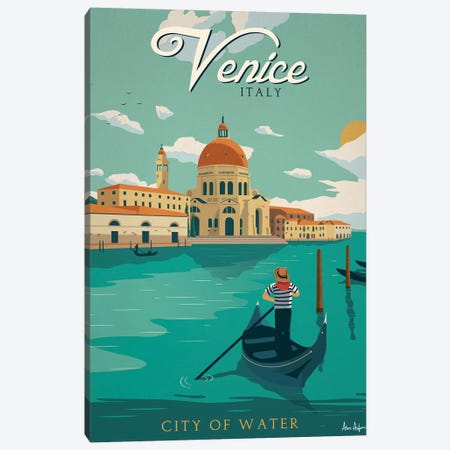Venice Canvas Print #IDS35} by IdeaStorm Studios Canvas Wall Art