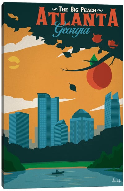 Atlanta Canvas Art Print - Skyline Art