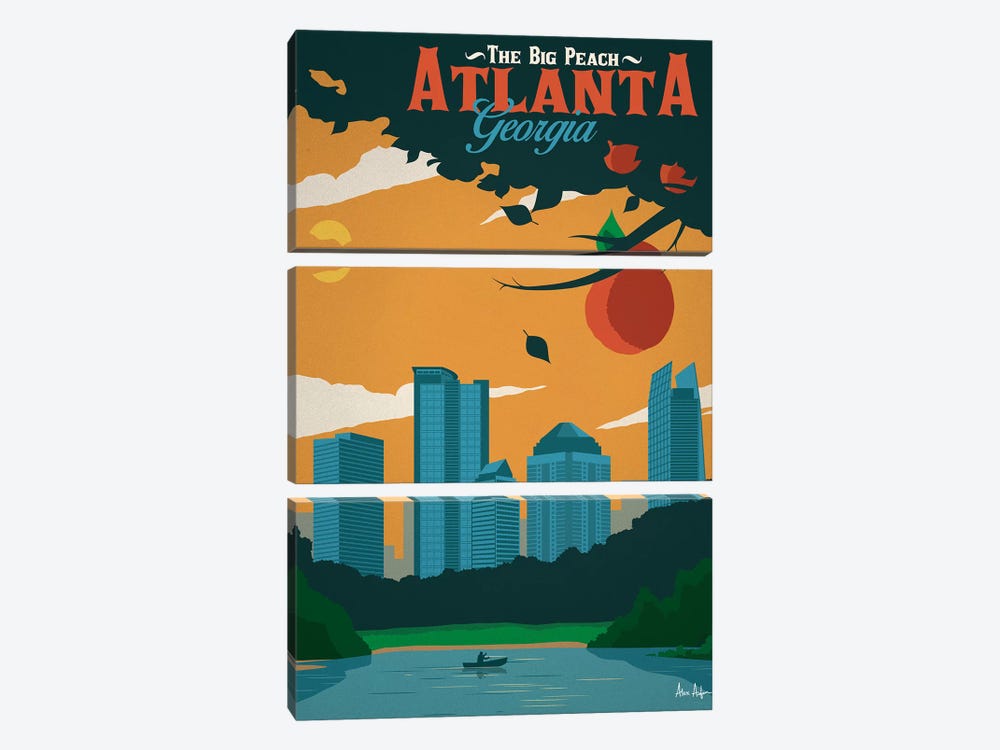 Atlanta by IdeaStorm Studios 3-piece Canvas Art Print