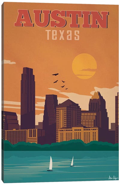 Austin Canvas Art Print - Posters