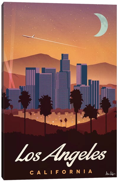 Los Angeles Canvas Art Print - Los Angeles Skylines
