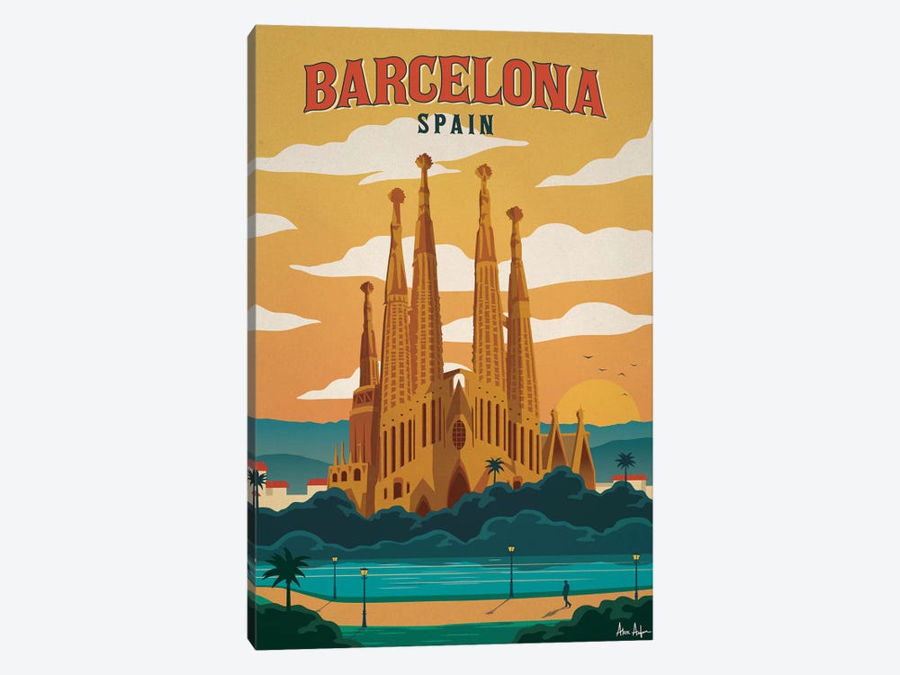 Barcelona by IdeaStorm Studios 1-piece Canvas Art Print
