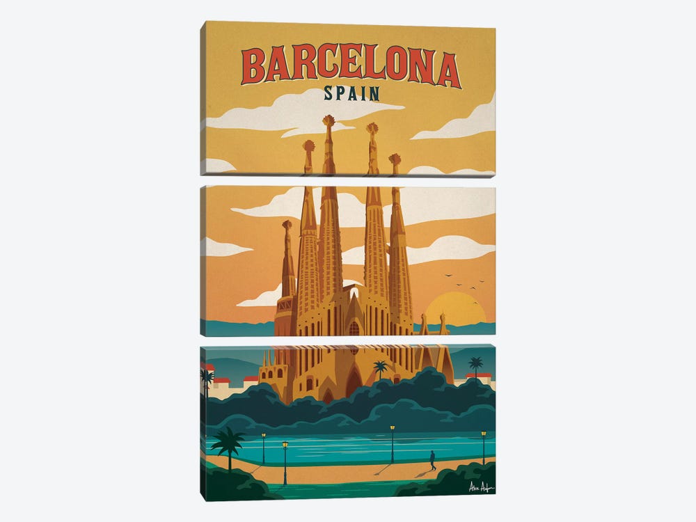 Barcelona by IdeaStorm Studios 3-piece Canvas Art Print
