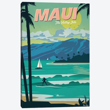 Maui Canvas Print #IDS40} by IdeaStorm Studios Canvas Artwork