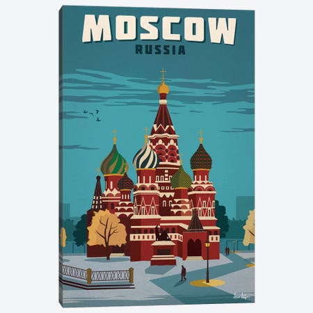 Moscow Canvas Print #IDS41} by IdeaStorm Studios Canvas Art
